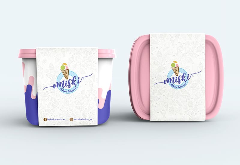 packaging de helados
