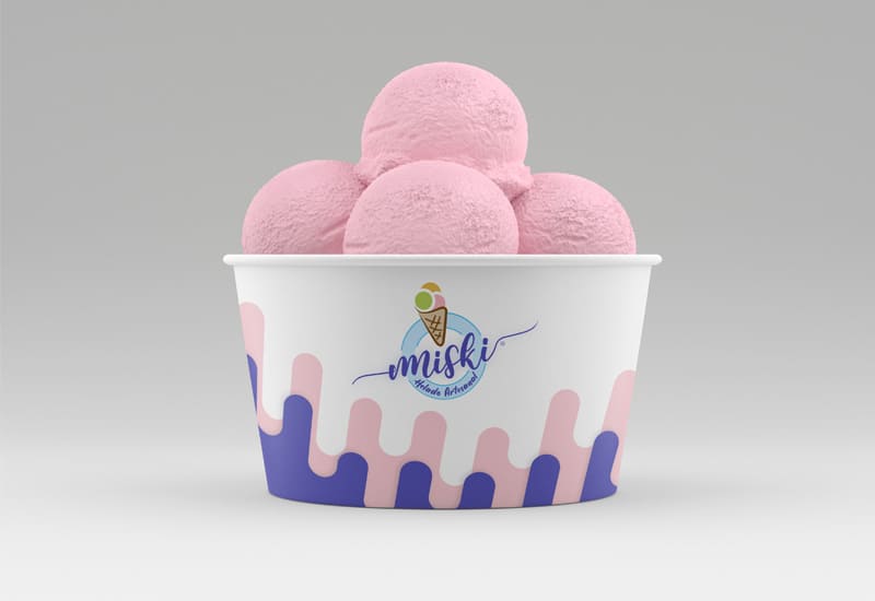 packaging de helados